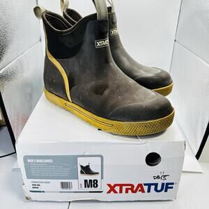 Size 8 - Xtratuf Men's Wheelhouse 6 Inch Ankle Deck Boot - Brown (Used)
